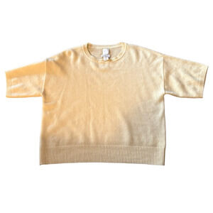 Joie Soft Yellow Cashmere Crew – Luxe Layers with a Sunny Twist